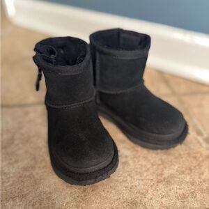 UGG Kids Black Rain & Snow Boots